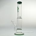 Wholesale Straight Glass Beaker with Honeycomb and ice catcher glass water pipe Accept OEM and ODM